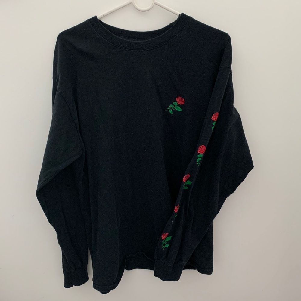 Black Rose Long Sleeve Sweater